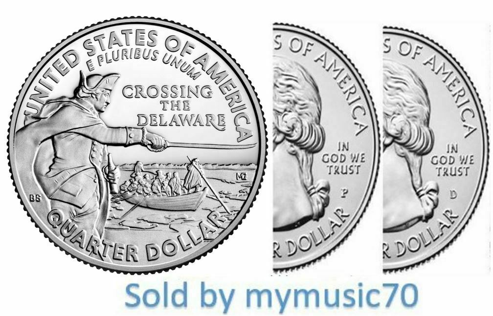 2021 P+d General George Washington Crossing The Delaware Quarter **on Hand**