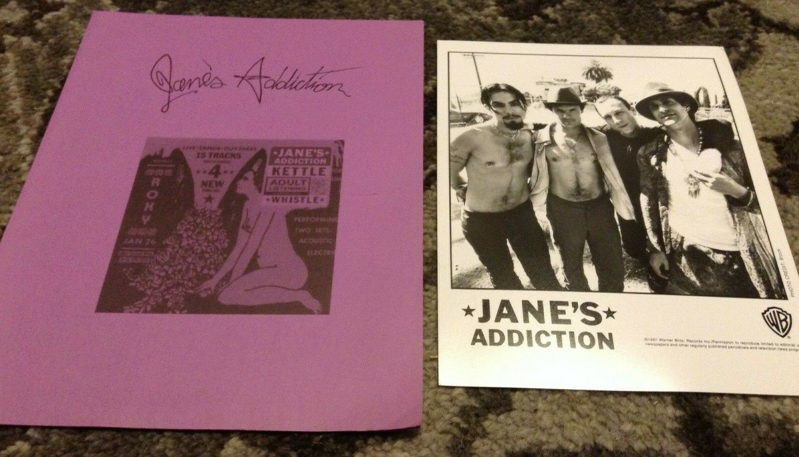 Jane's Addiction Rare 1997 Original Kettle Whistle Wb Press Kit Photo Rhcp Pfp