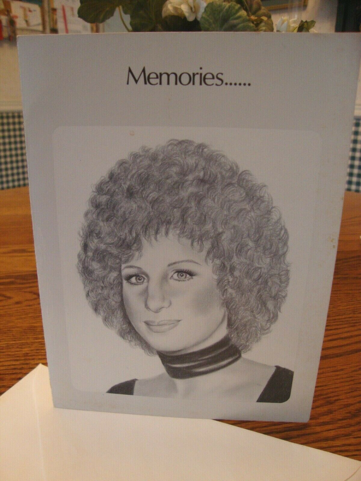 Rare, Vintage Barbara Streisand Memorabilia, Movie Theater Greeting Card,1976 !!