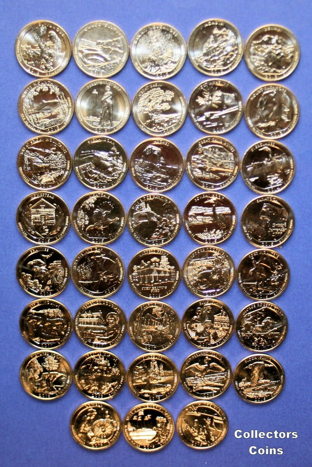 2012 - 2021 "s" Mint National Park Atb Quarter 46 Coin Complete Uncirculated Set