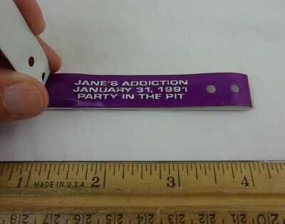 Janes Addiction Concert Tour 1991 Bracelet Party In The Pit Original