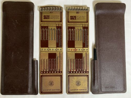 Lot Of 2 Addiator Addimax Germany Vintage Mechanical Calculator