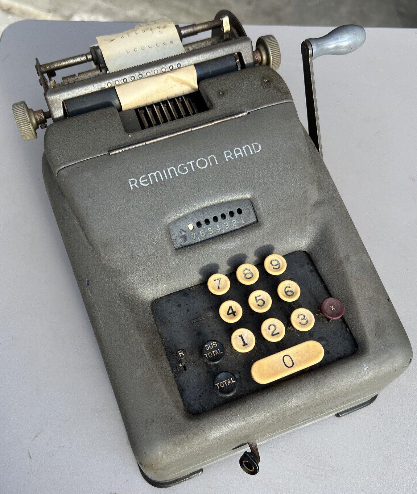 Vintage Remington Rand 1940s Adding Bookkeeping Calculating Machine Works