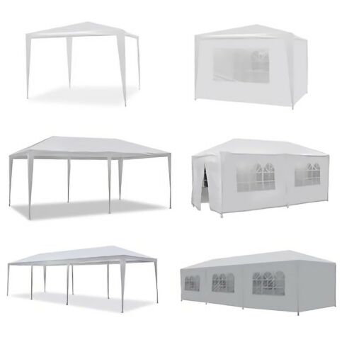 Outdoor Wedding Party Tent 10' 20' 30' Patio Gazebo Canopy Removable Walls White